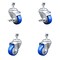 Service Caster 3 Inch Blue Polyurethane Wheel Swivel 12mm Threaded Stem Caster Brake, 2PK SCC-TS20S314-PPUB-BLUE-TLB-M1215-2S2 - alternate 1